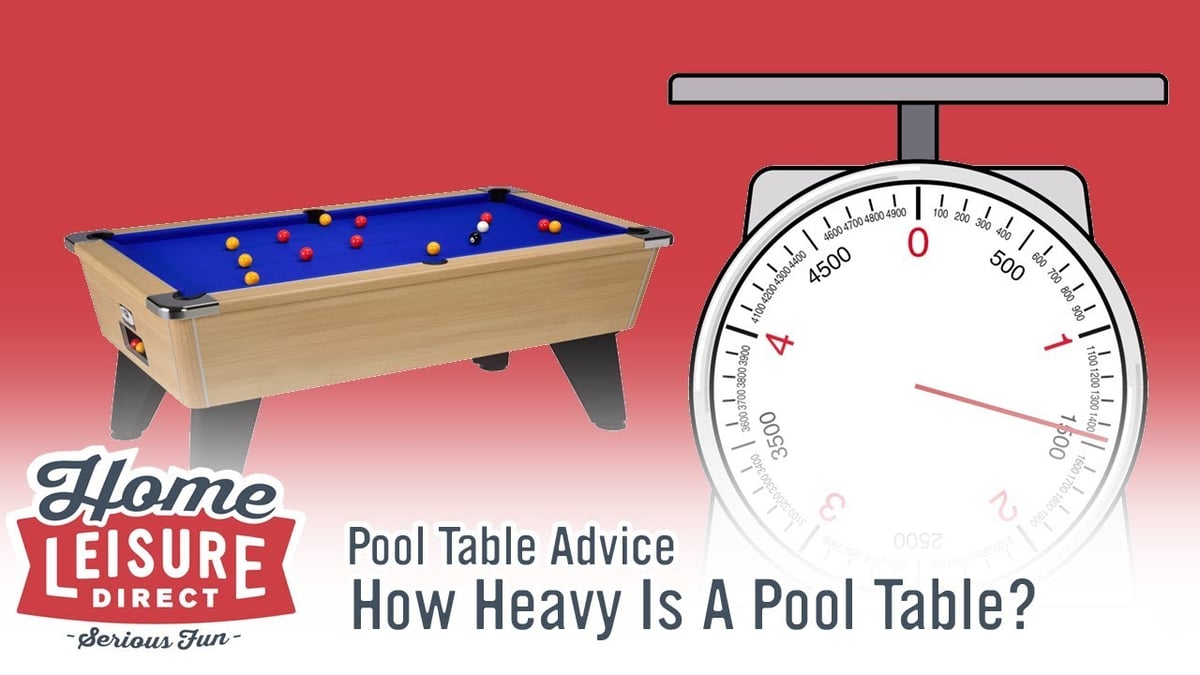 how heavy are pool tables