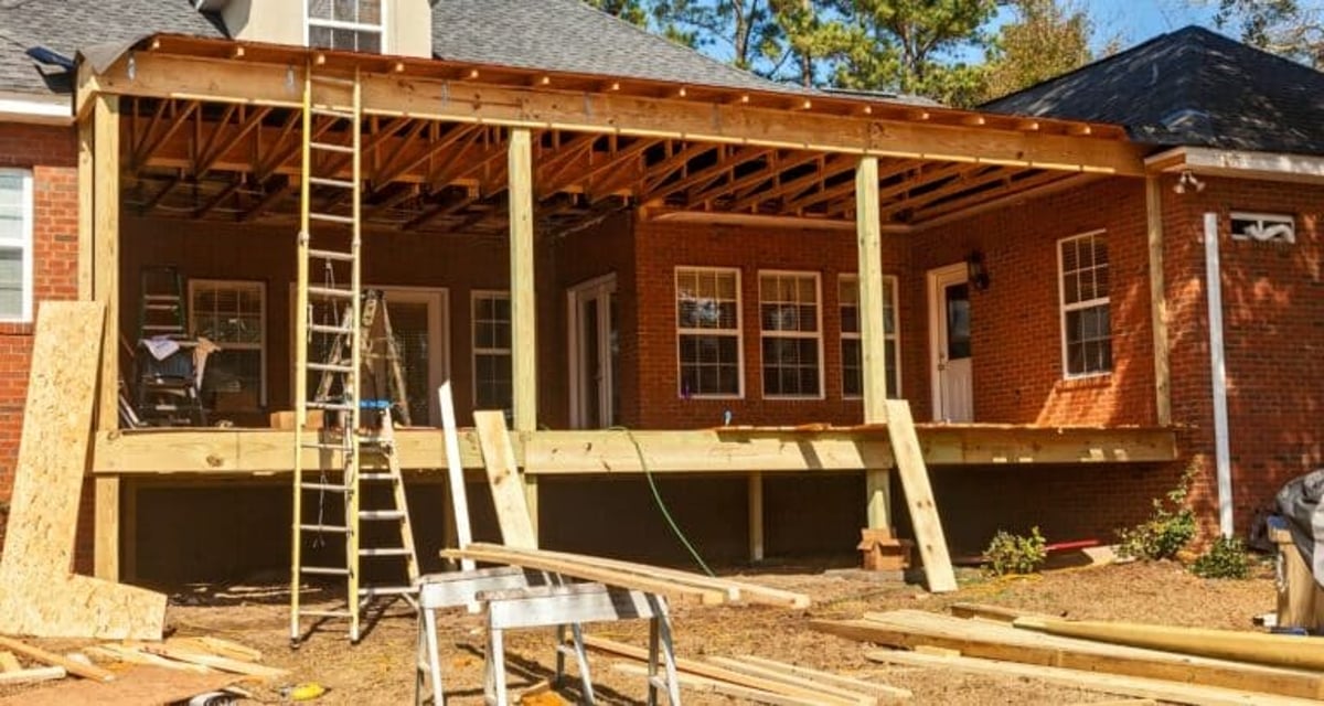 how to build a deck over roof