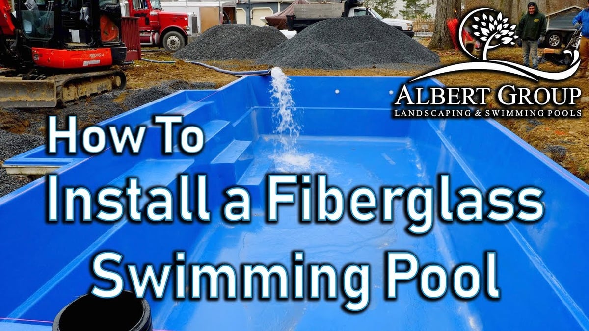 how to install a fiberglass swimming pool