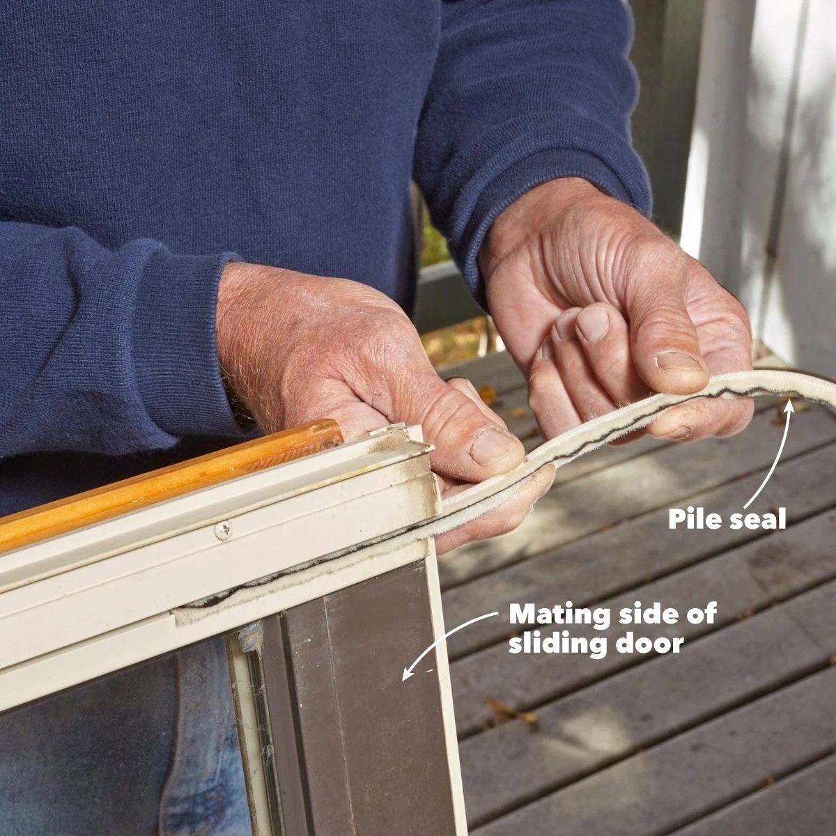 how to seal patio door