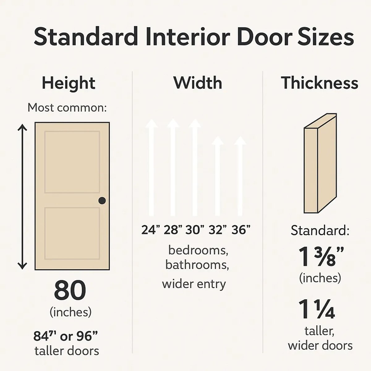 how wide is a bedroom door