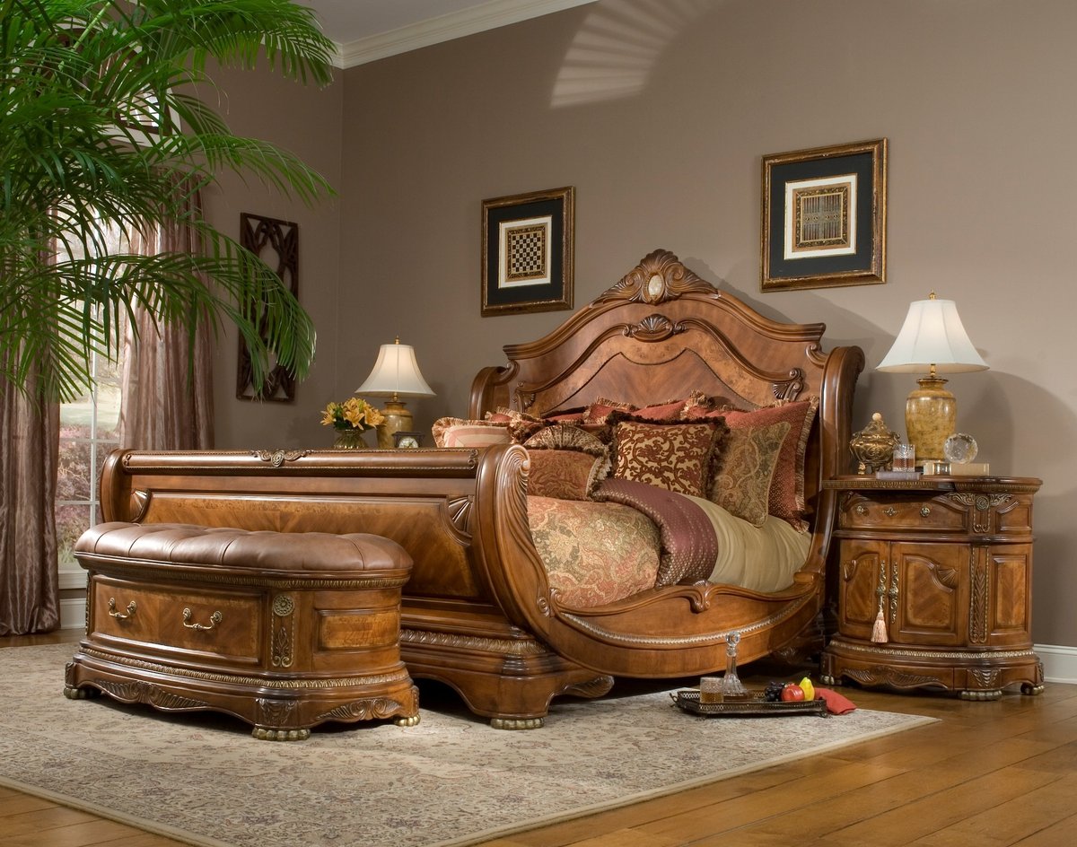 king size sleigh bedroom sets