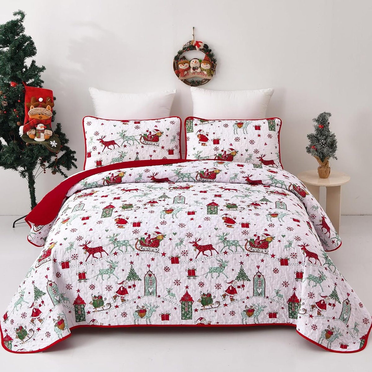 Make Your King Size Bed the Star of Your Holiday Decor