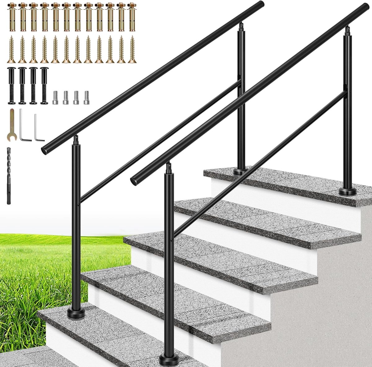 outdoor hand railing for stairs