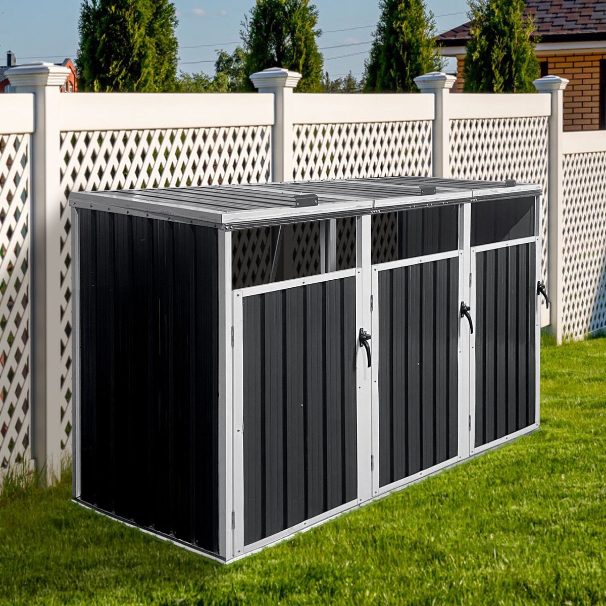 storage for outdoor trash cans