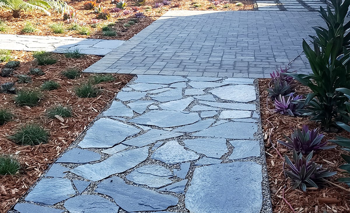 types of pavers for walkway