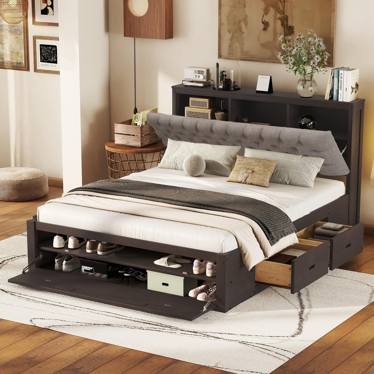 Unlocking Hidden Space How a Queen Platform Storage Bed Transforms Your Bedroom