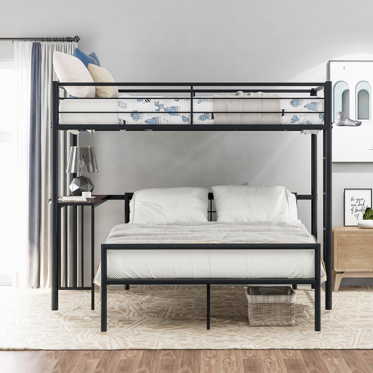 Unpacking Wayfair Bunk Beds with Desks A