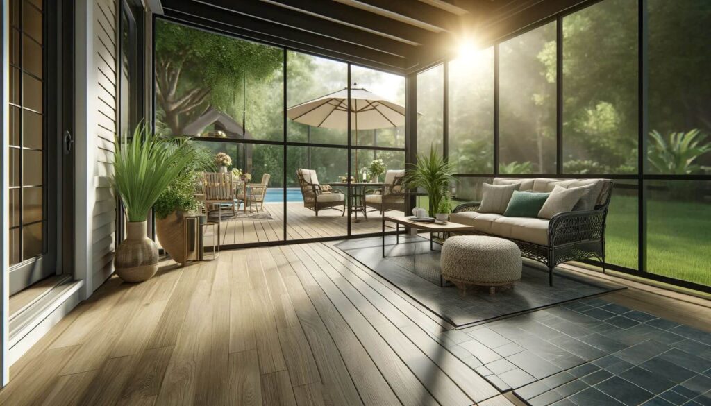 waterproof flooring for screened porch