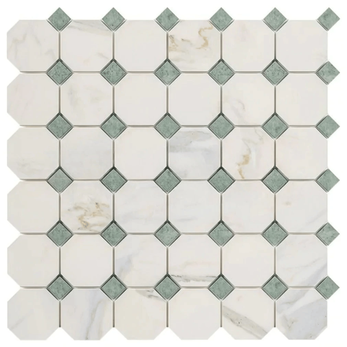 Adding a Touch of Color Understanding Green Dots in Marble Mosaic Design