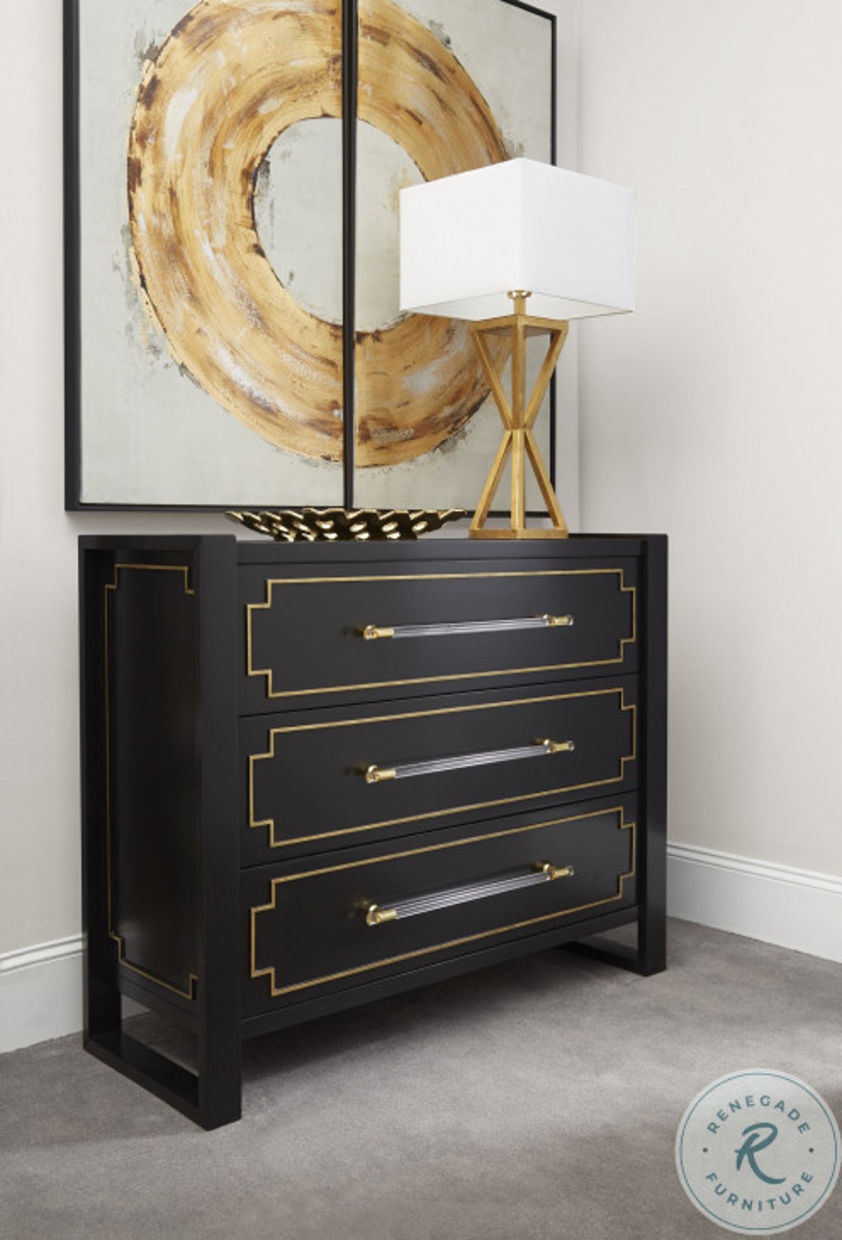 Lowery Hall Chest Black Lacquer and Gold Pinstriping A Design Enthusiast's Guide