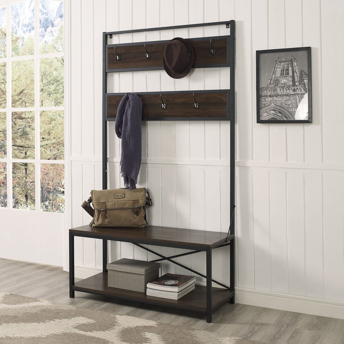 A Deep Dive into the Design Evolution of the 72-Inch Mixed Material Hall Tree