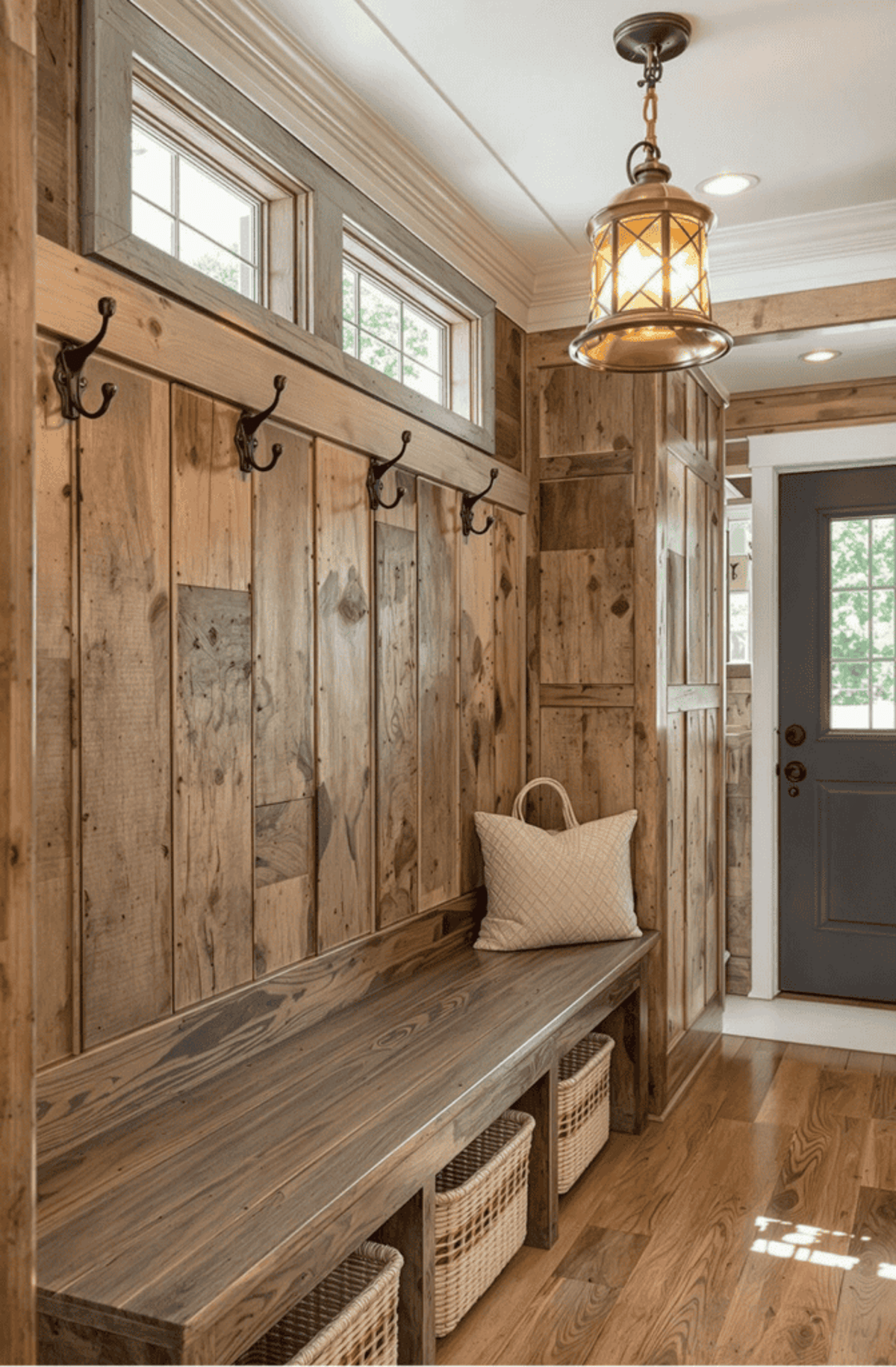 Transforming Your Mudroom or Foyer with a Cohesive Wood Set