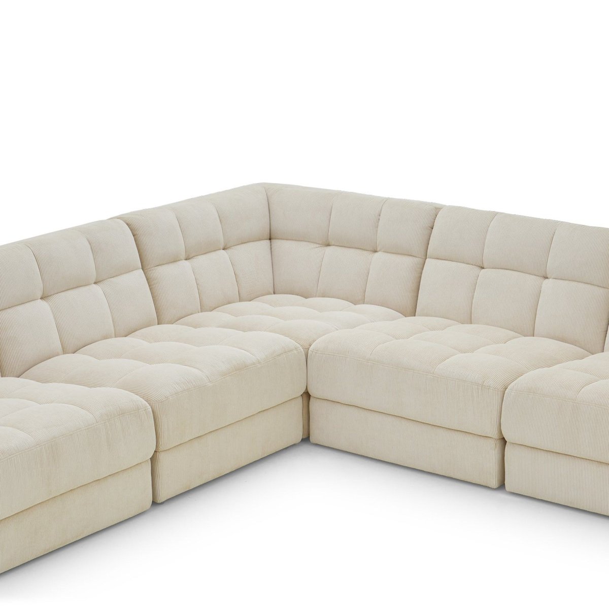 Unveiling the Beauty of the Arc Velvet Cream Modular Sectional