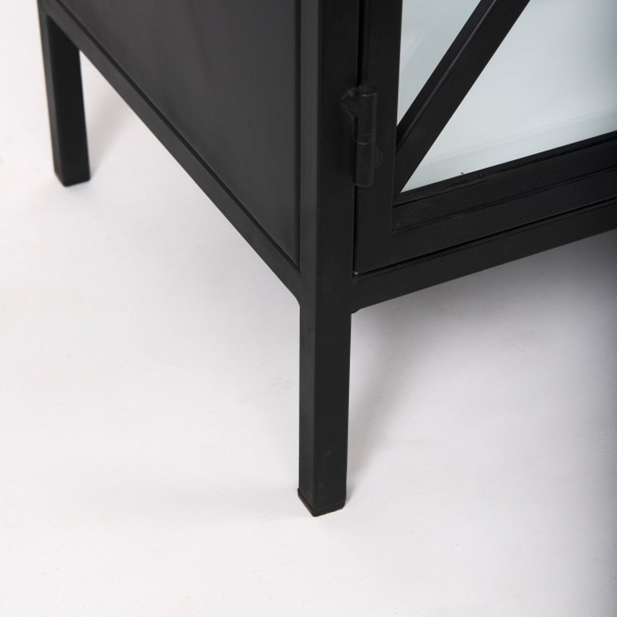 Unveiling the Elegance of the Aurelia Black Metal Glass Cabinet
