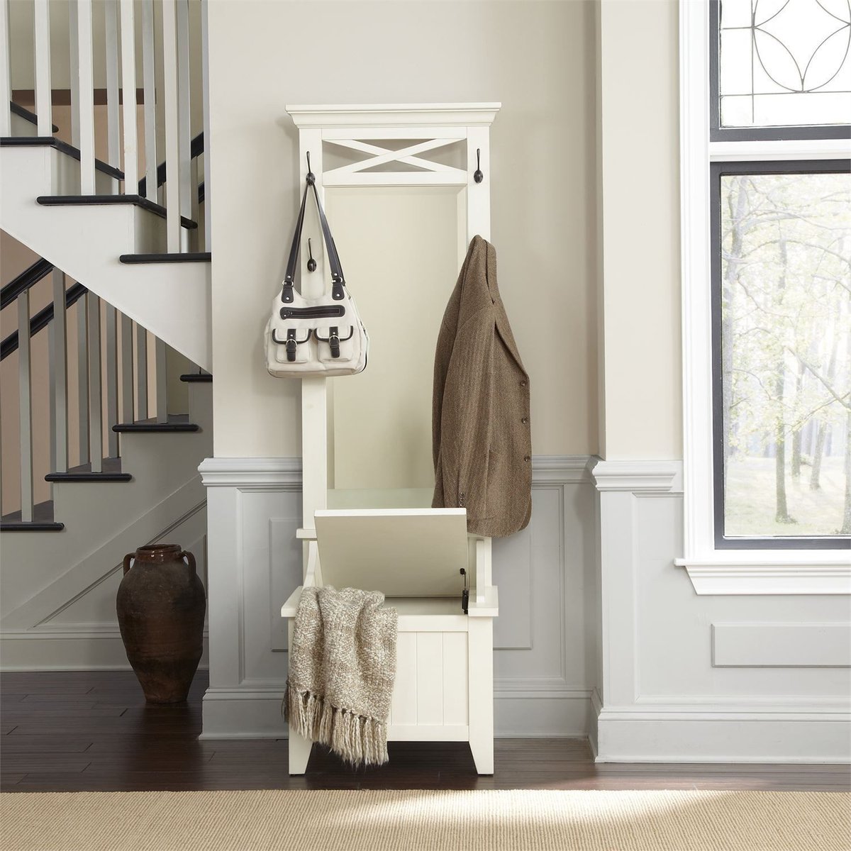 Why a Soft White Rustic Hall Tree is a Smart Home Investment
