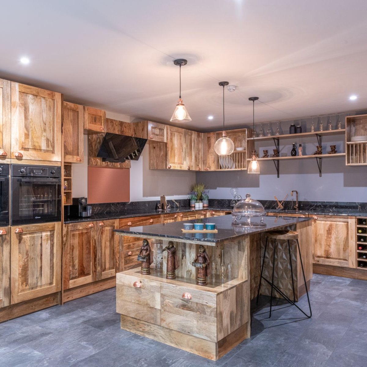 The Artistry Behind Mozaic Mango Wood Cabinetry