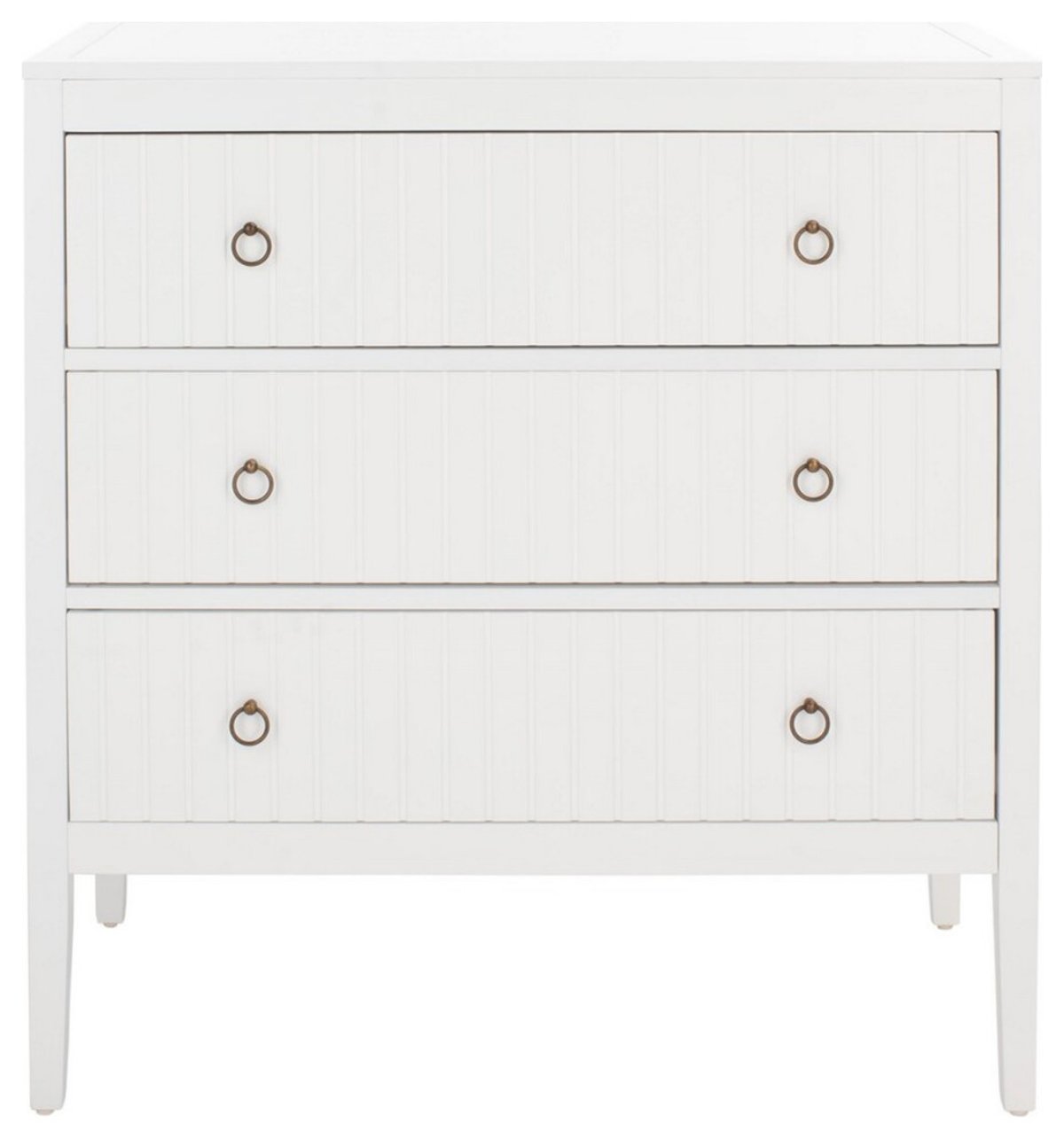Elevating Your Space The Versatile Safavieh Tegan 3 Drawer Chest in White