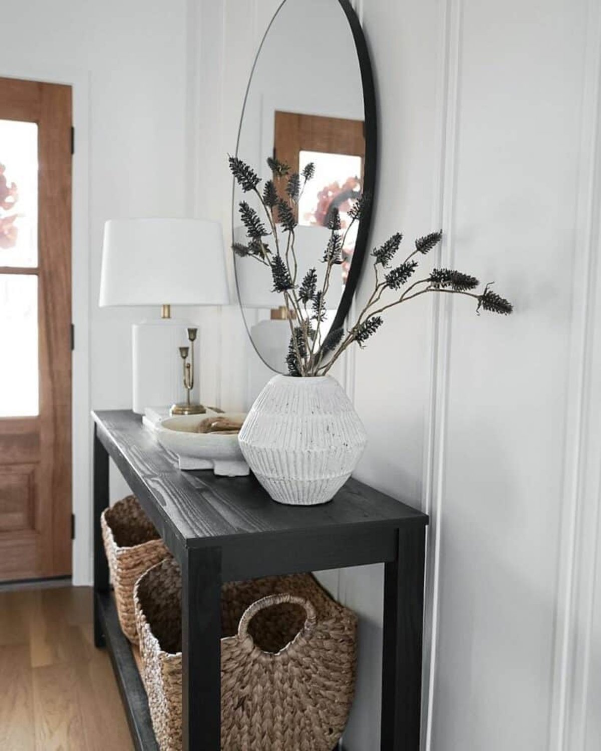 How Brookside's 40W Wood Entryway Piece Transforms Home Organization