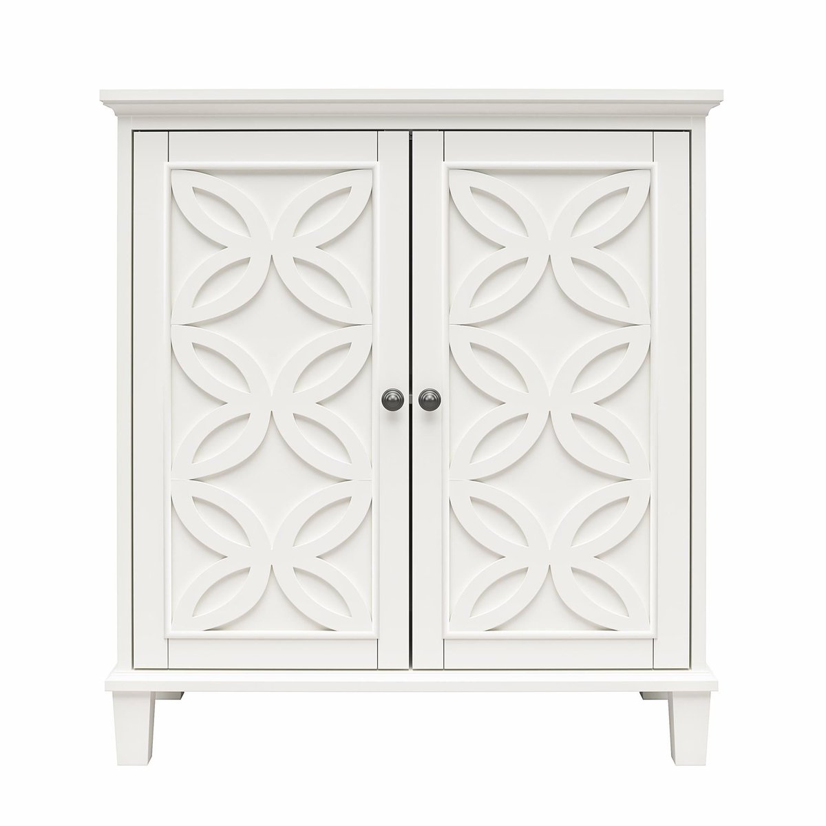 Finding the Perfect Spot for Your White Double Door Accent Cabinet