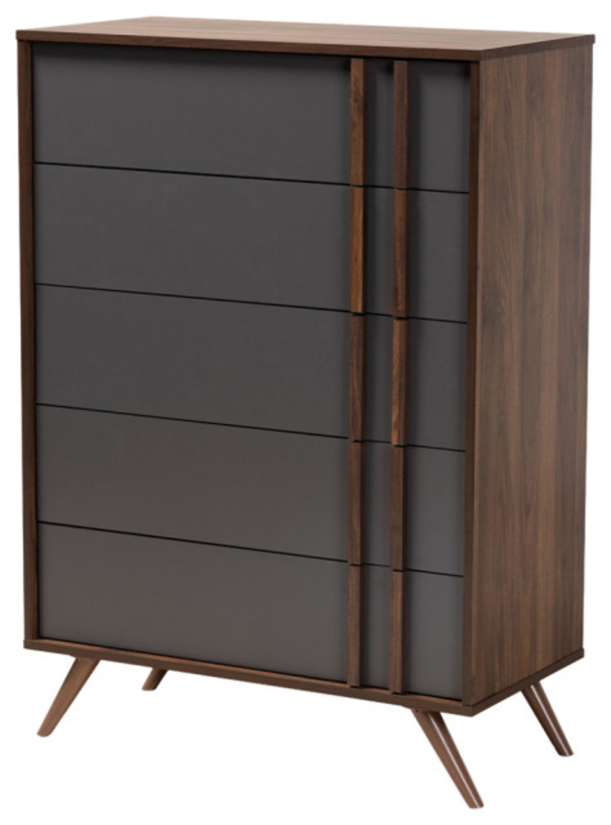 How the Colwyn Gray and Walnut Chest Elevates Bedroom Storage