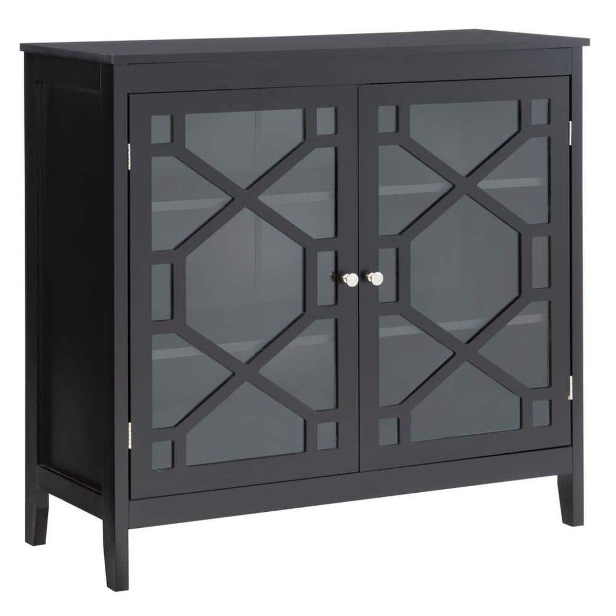 The Linon Grace Accent Cabinet A Deep Dive into Dark Gray Elegance