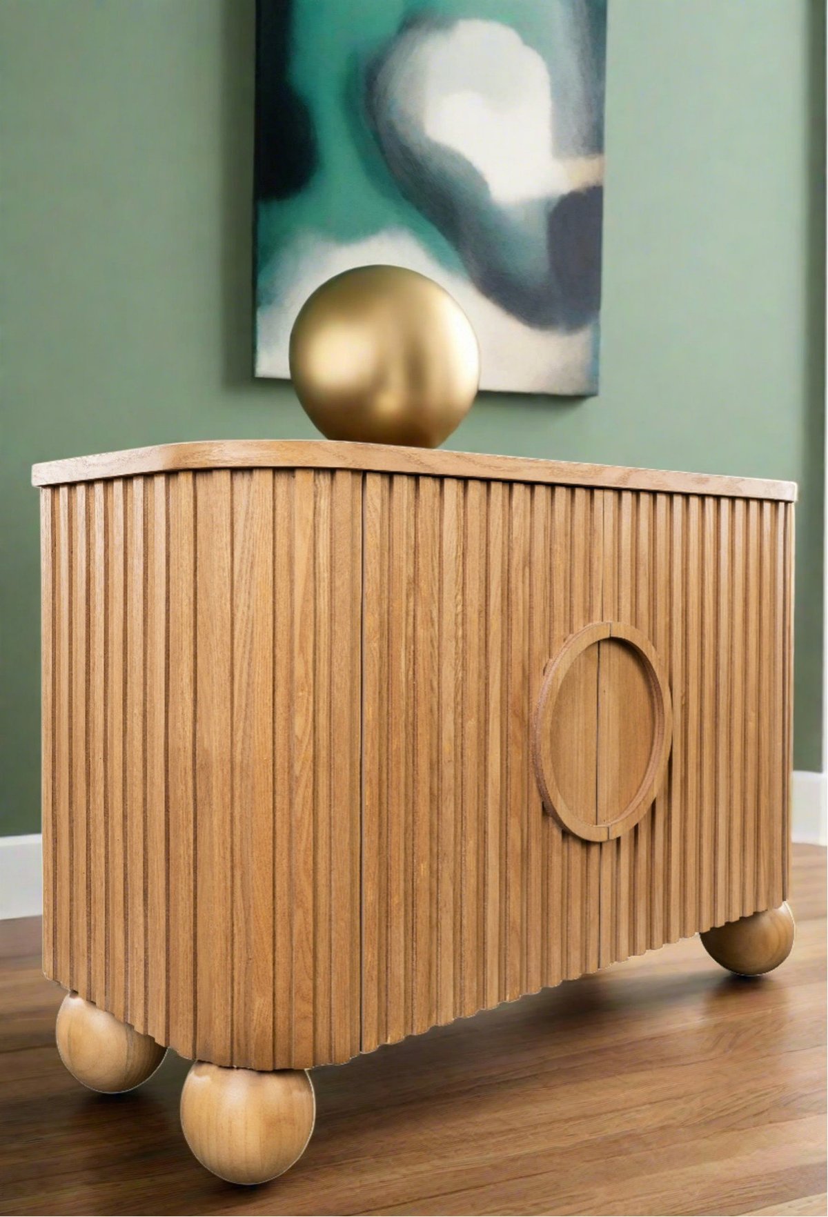 Styling Your Home with the Distinctive Lucca Fluted Accent Cabinet