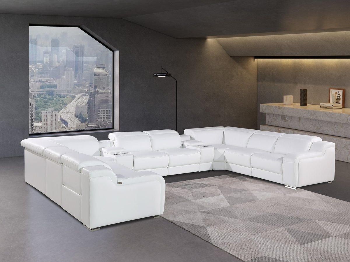 An In-Depth Look at the Marco-10-Piece 4-Power Reclining Italian Leather Sectional