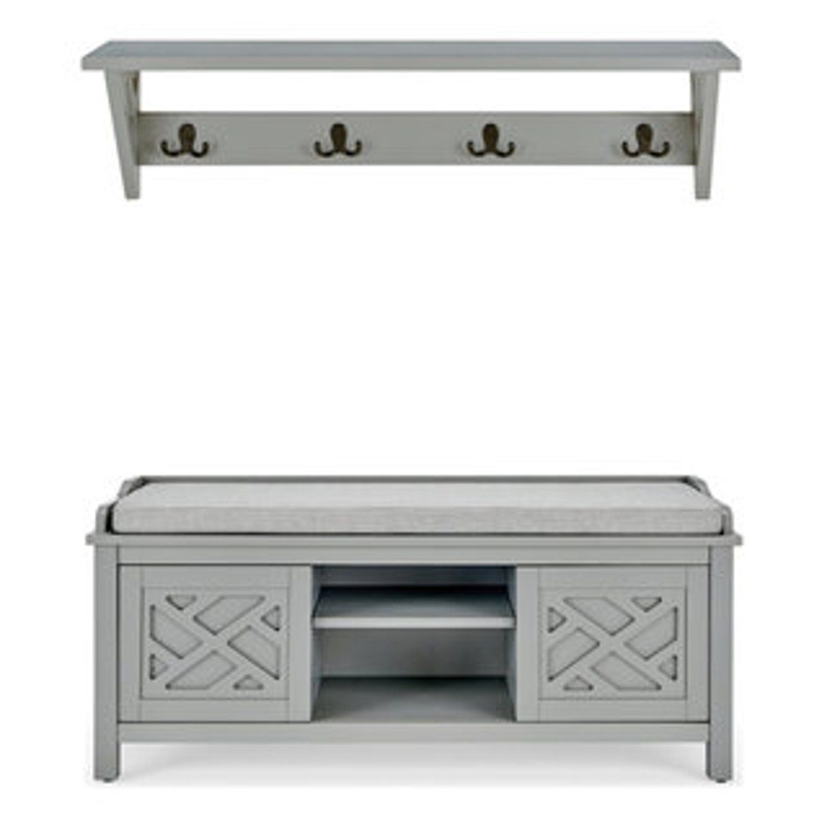 Style and Functionality The Coventry Hall Tree in Gray