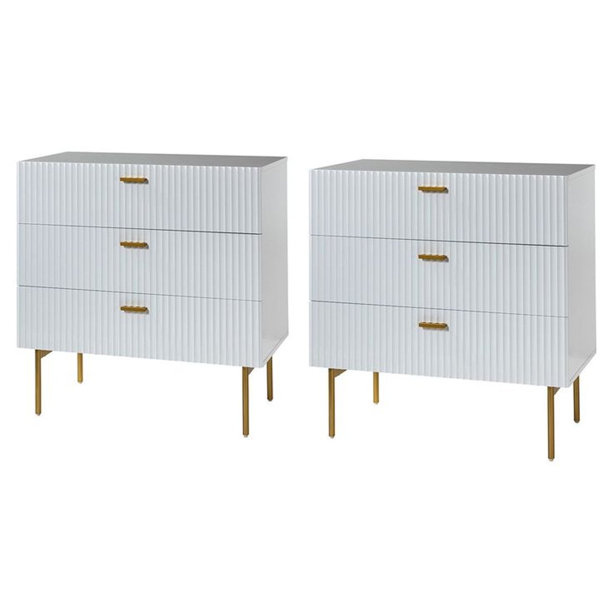 Aesthetic and Functionality The Aram 3-Drawer Chest in White