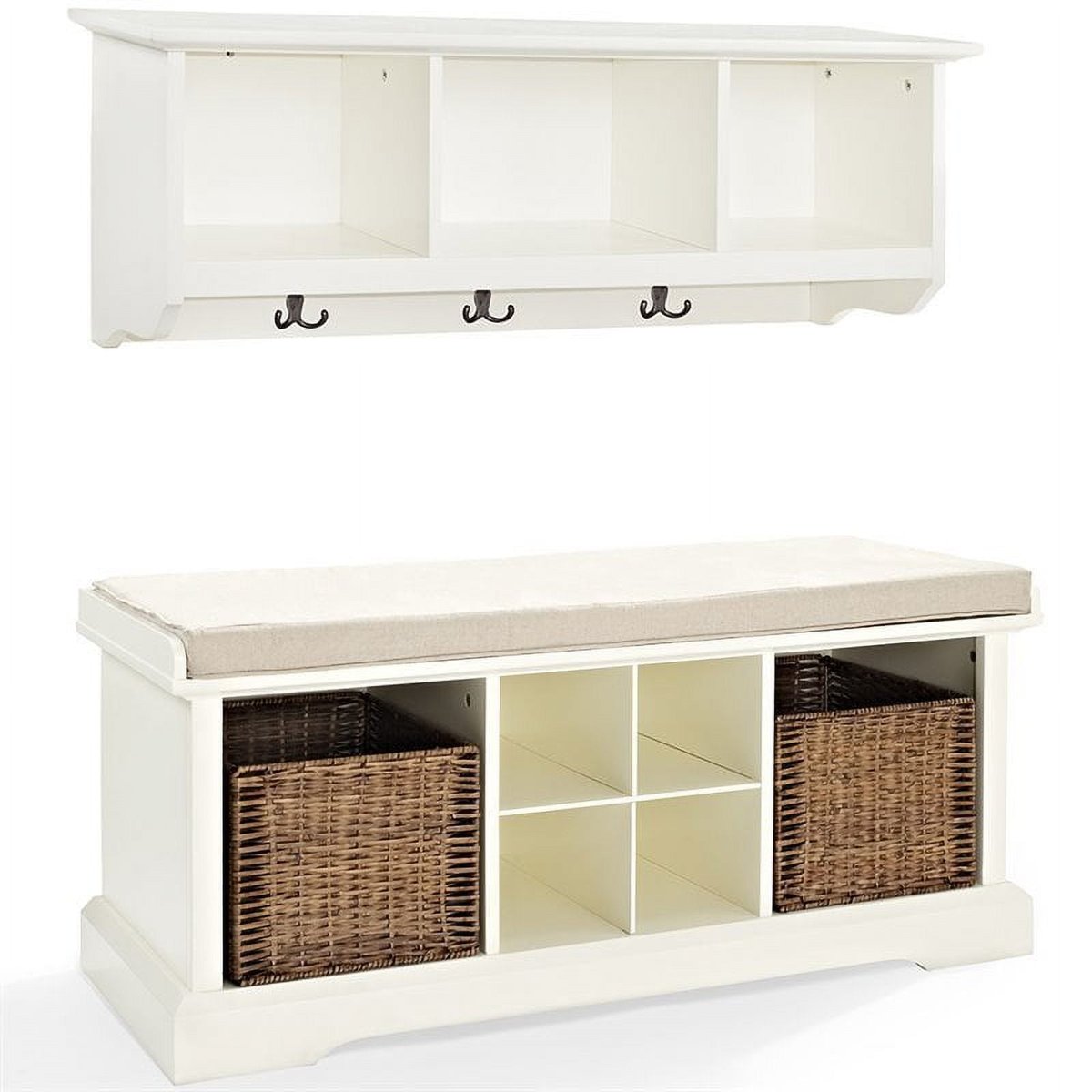 Transform Your Entryway With the Bowery Hill Bench and Shelf Set