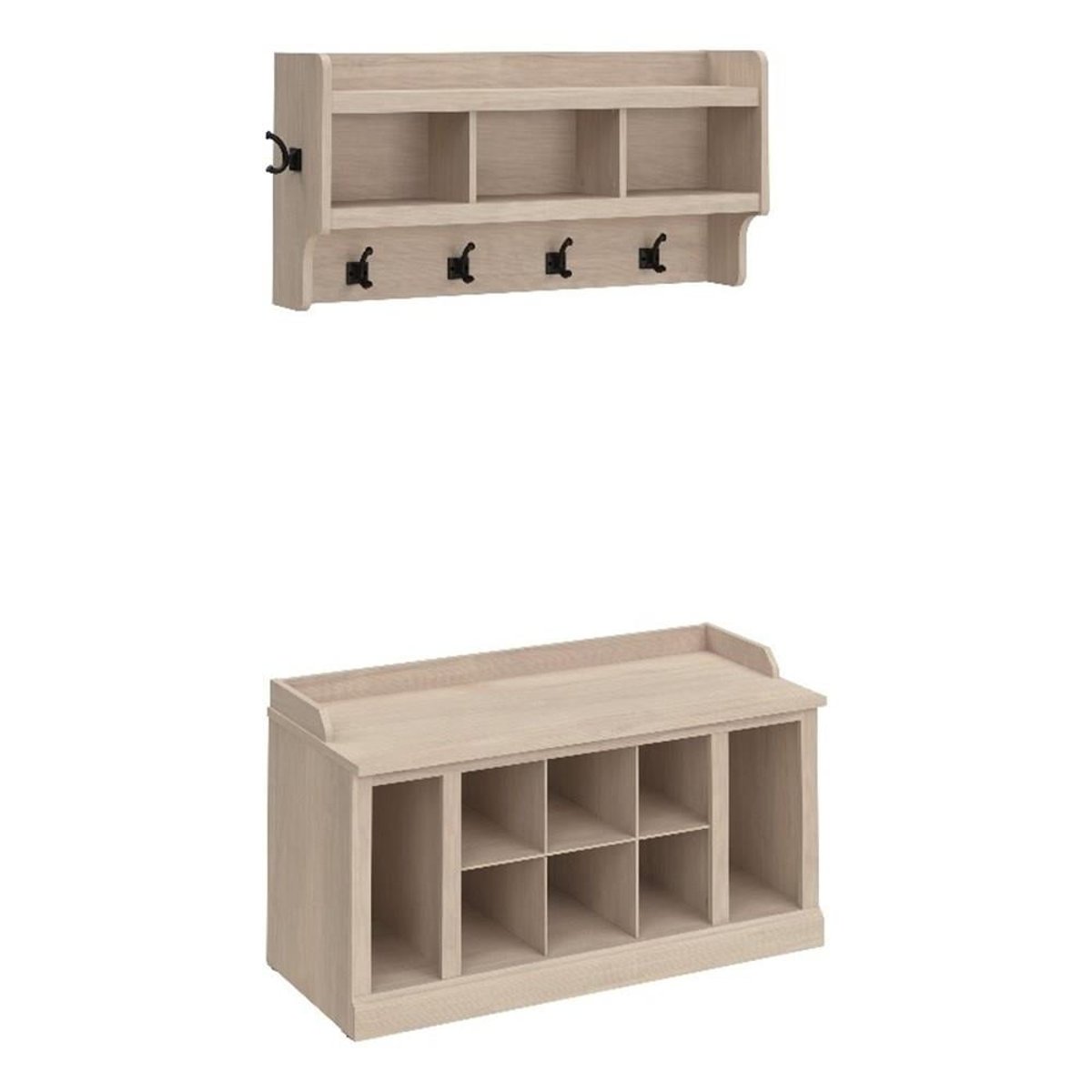 A Detailed Look at the Bowery Hill Engineered Wood Shoe Bench in Maple