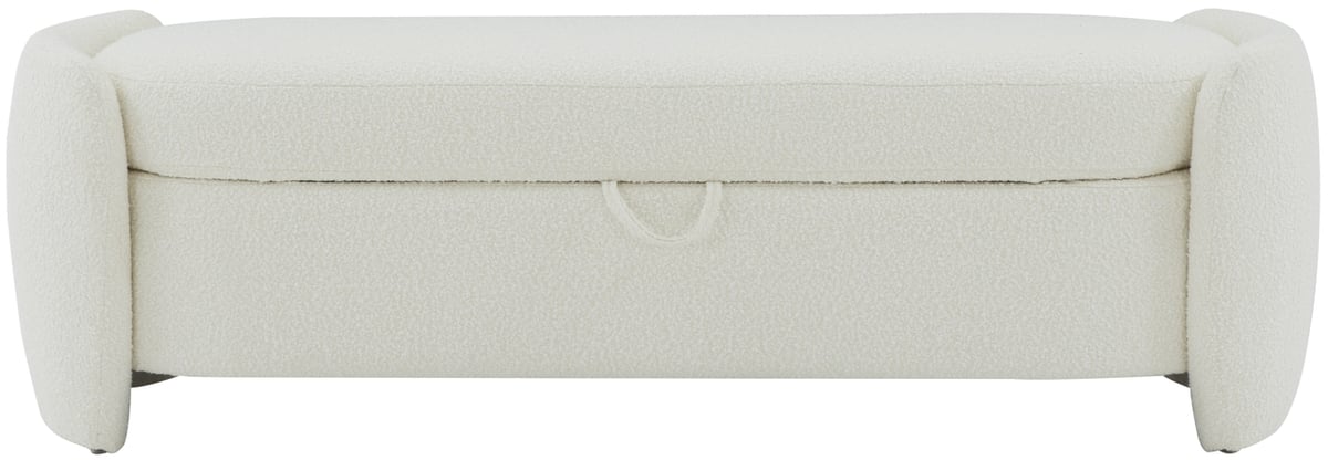 How the Safavieh Danianna Boucle Ottoman in Ivory transforms living spaces