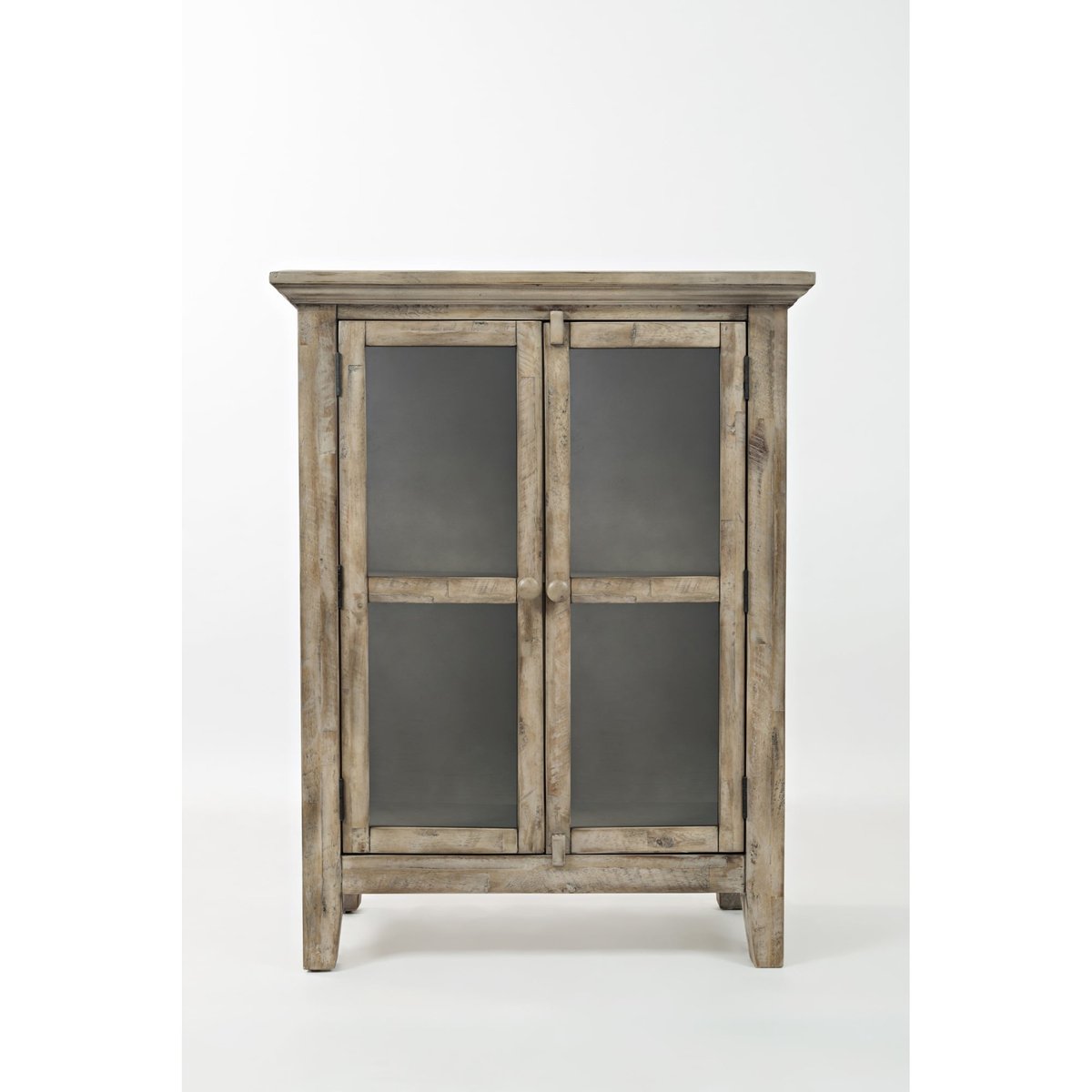 A Closer Look at the Vintage Grey Rustic Shores Accent Cabinet's Design