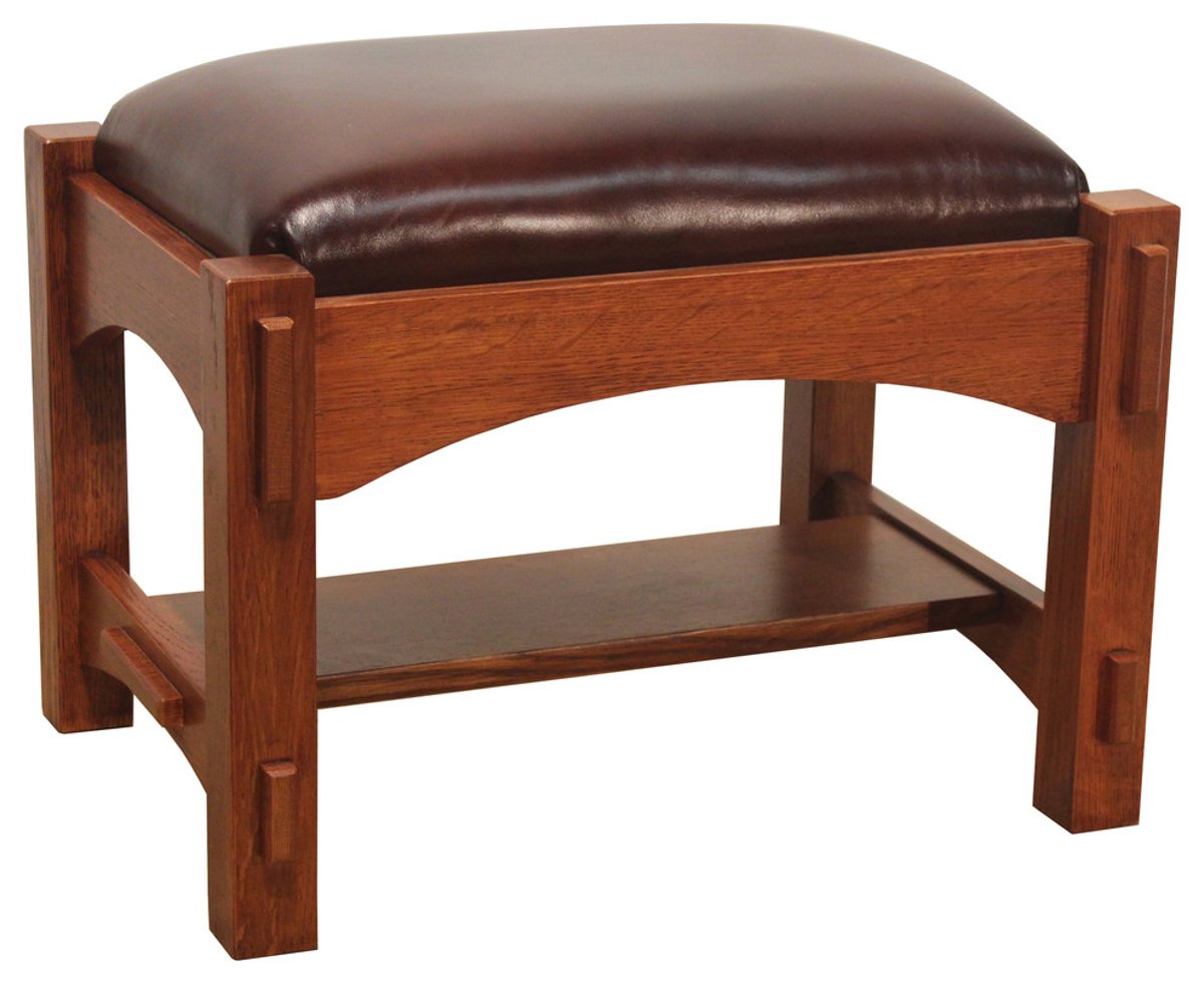 Choosing the Right Mission Solid Oak Leather Foot Stool Ottoman for Your Home