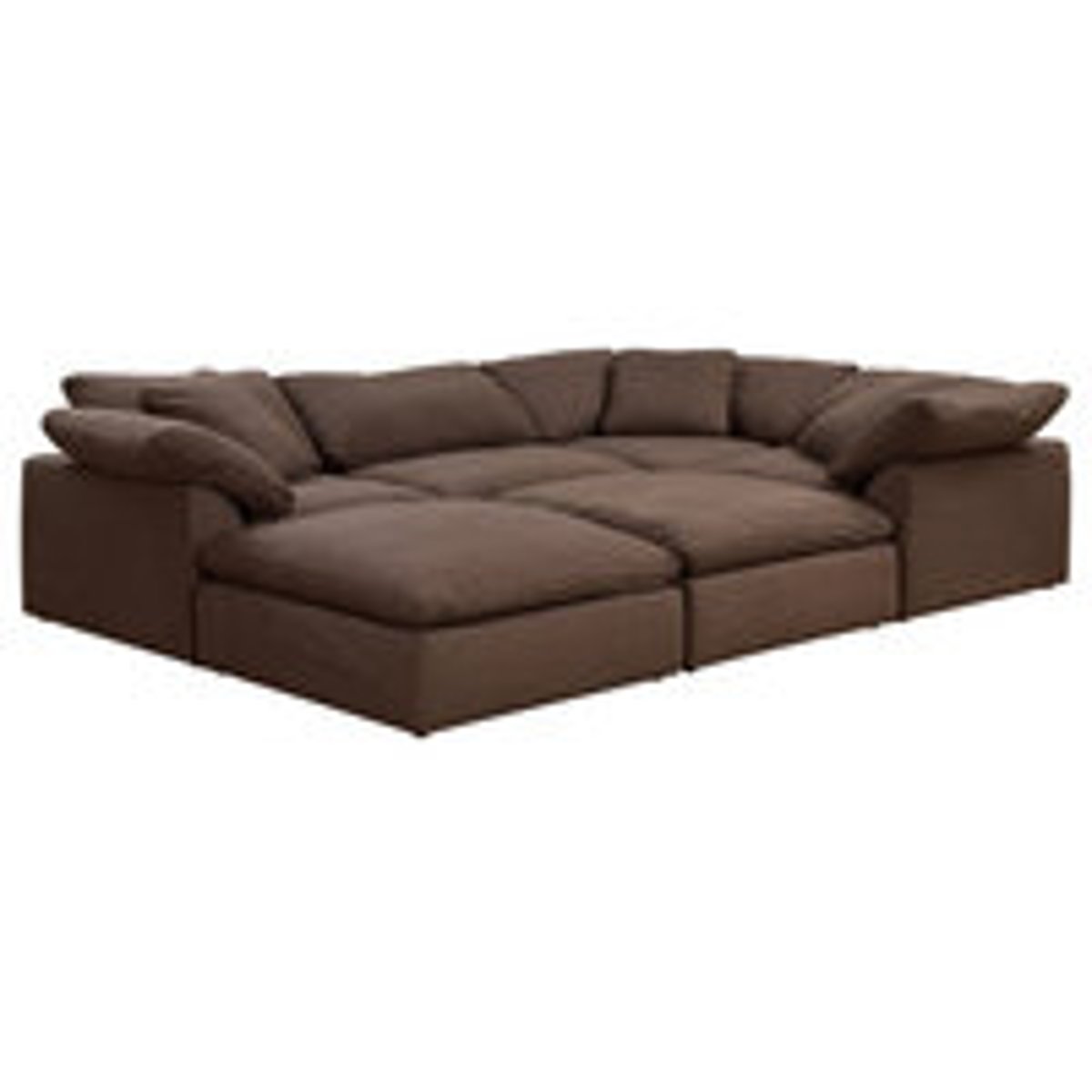 Deep Dive into the Comfort and Style of the Brown Puff Sectional