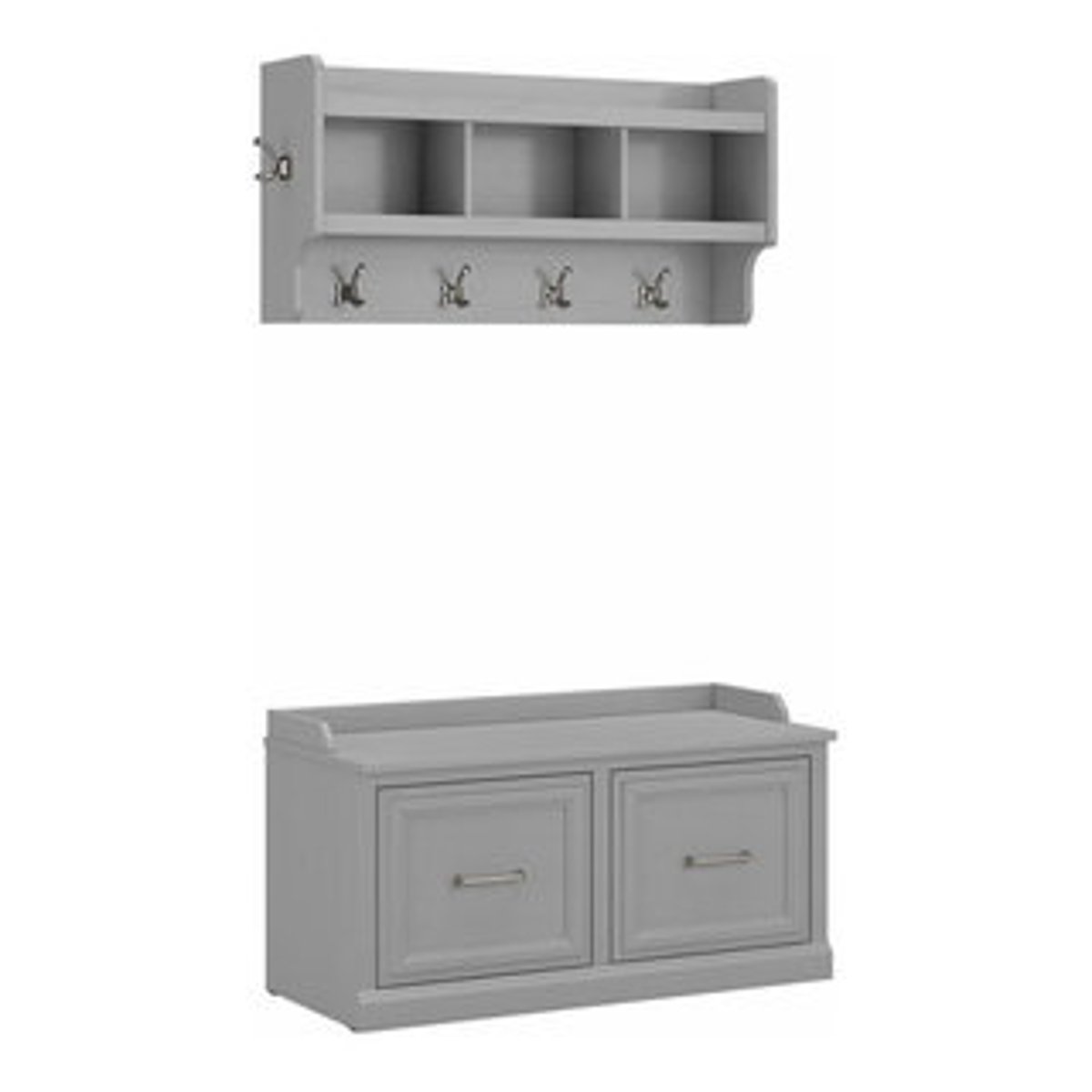 Engineered Wood Durability and Style The Woodland 40W Entryway Organizer