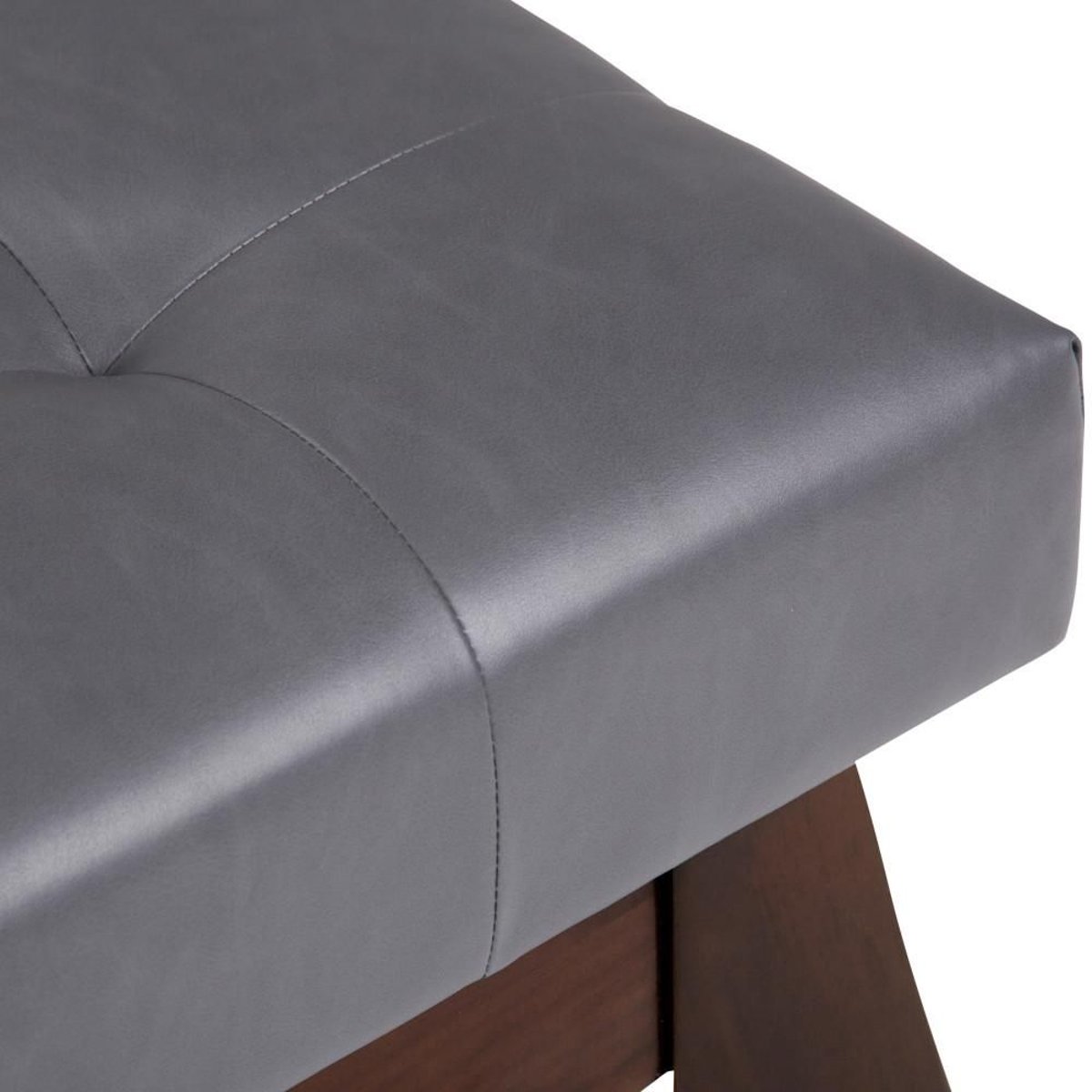 The Artisanal Details That Define Draper's Mid Century Tufted Bench