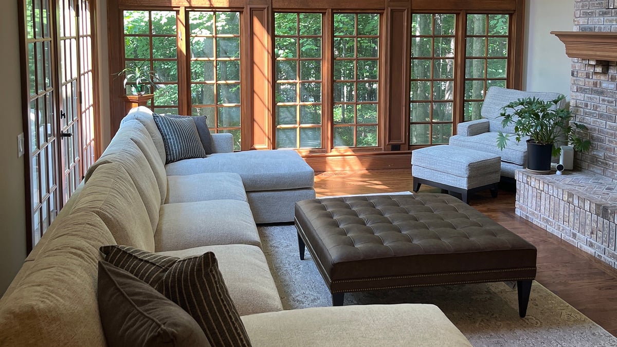 Transforming Your Interior with the Elegant Leavenworth Beige Linen Cocktail Ottoman