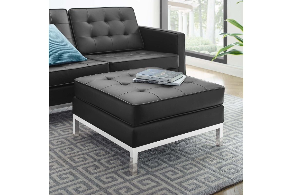Understanding the Versatility of Silver Black Loft Tufted Upholstered Faux Leather Ottoman