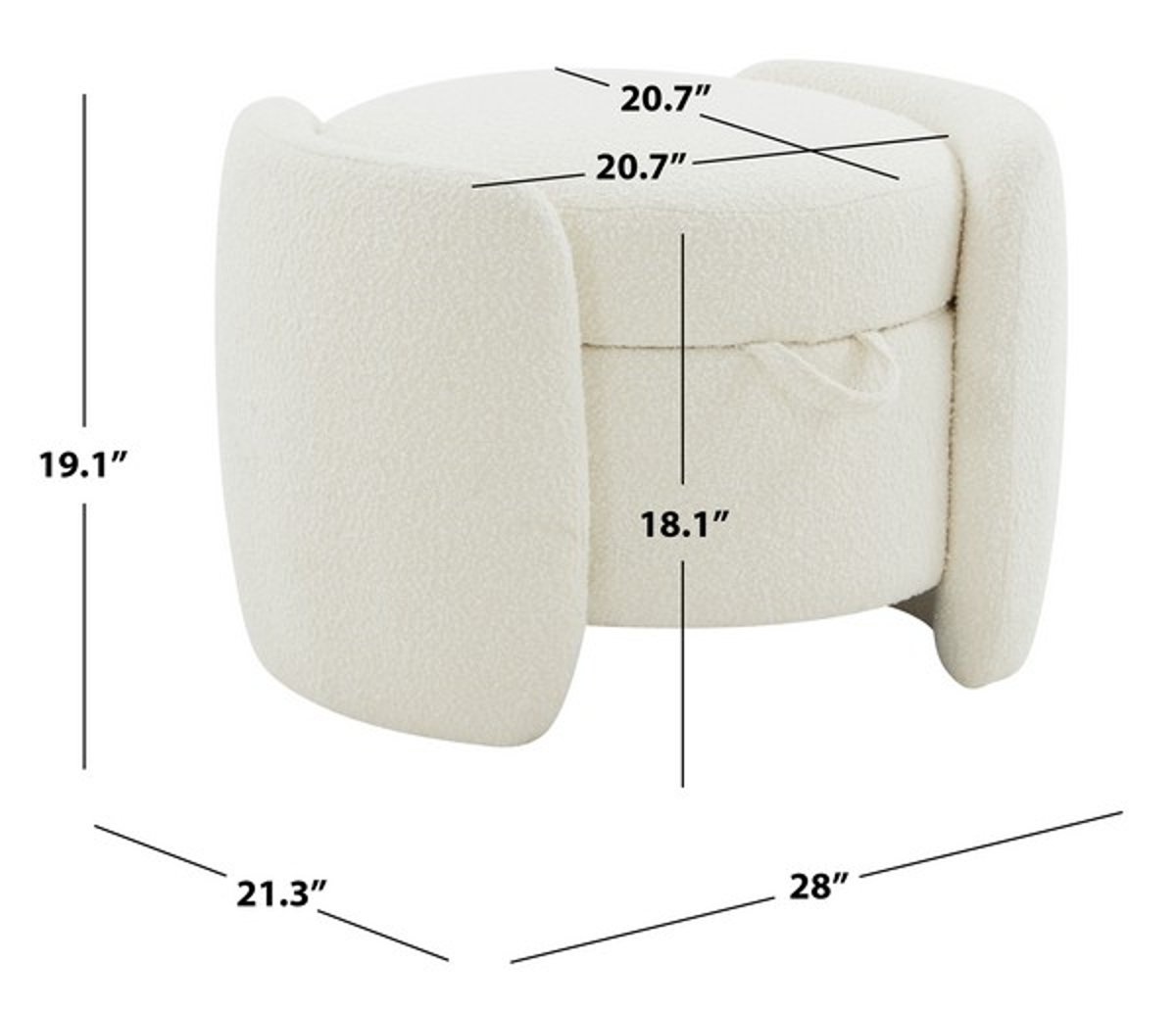 Understanding the craftsmanship behind Safavieh Danianna Boucle Ottoman design