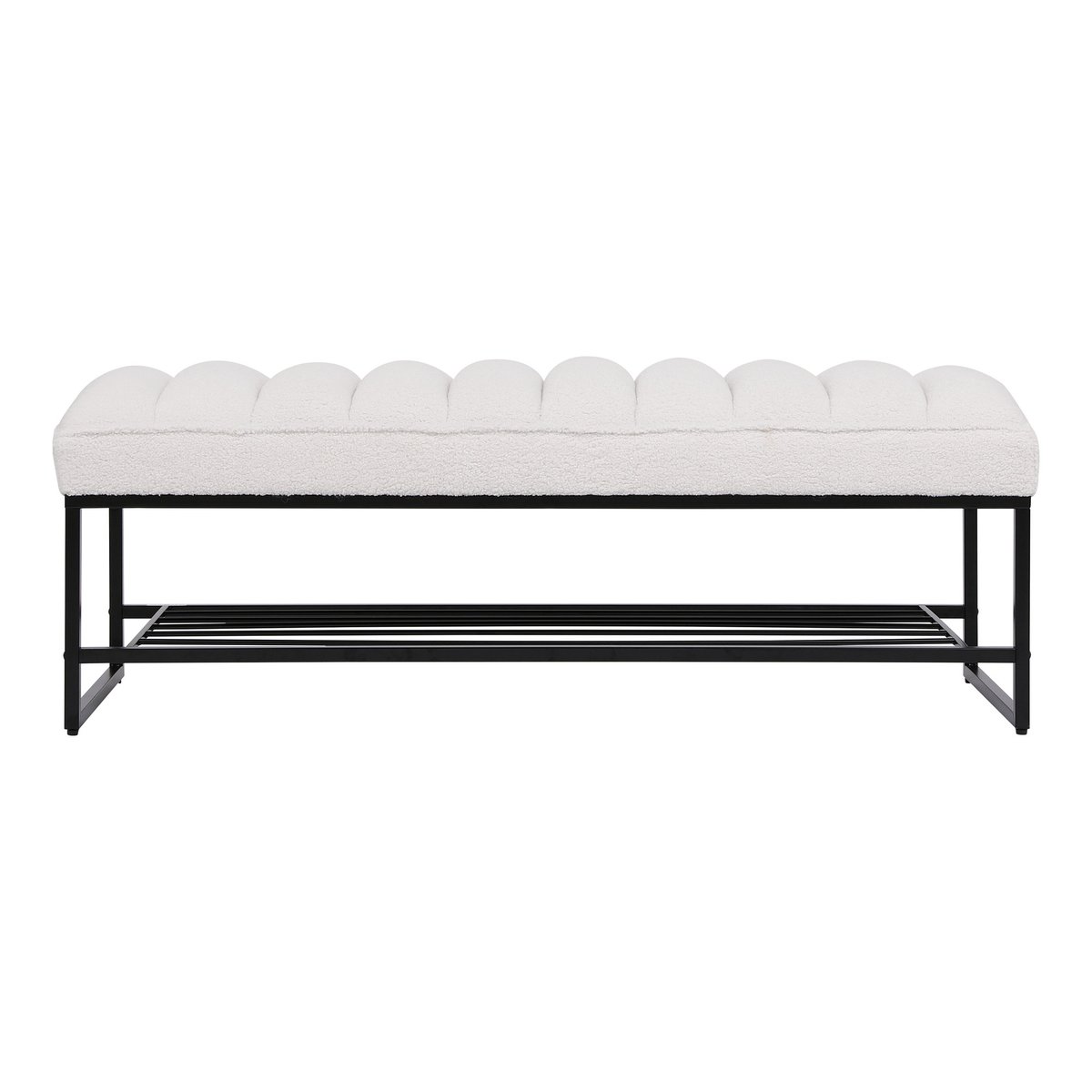 How Channel-Tufted White Benches Transform Contemporary Interior Spaces