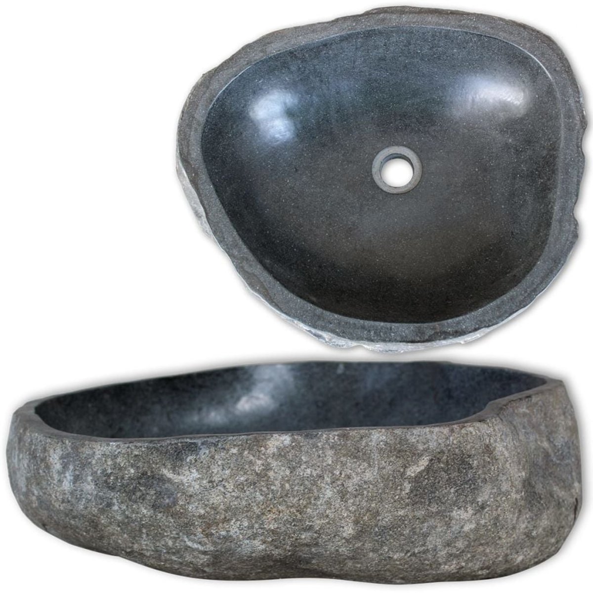 The art and function of natural stone oval wash basins