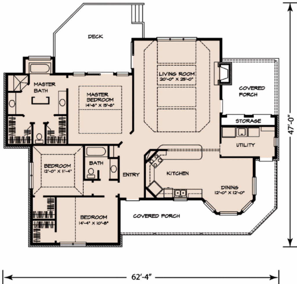 1 story 3 bedroom house plans 3