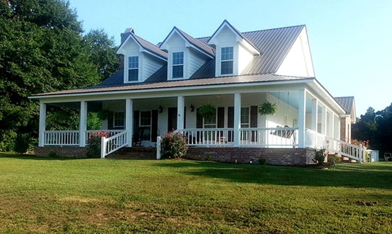 1 story farmhouse with wrap around porch 3