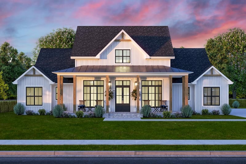 1 story modern farmhouse plans 4