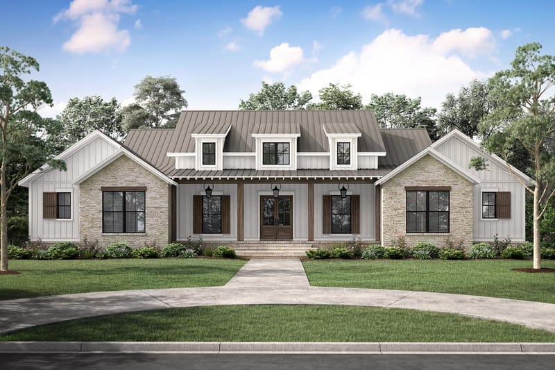 1 story modern farmhouse plans 3