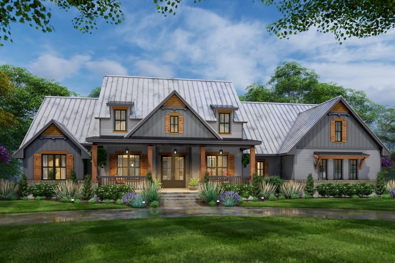 1 story modern farmhouse plans 5