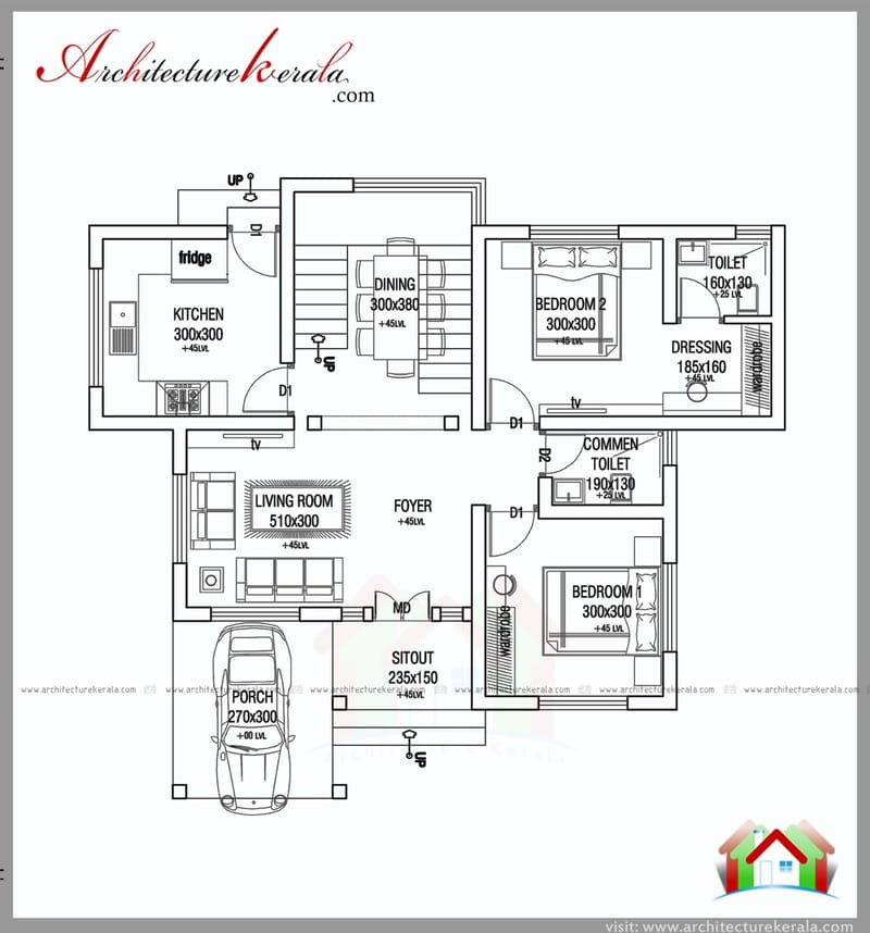 1000 sq ft house plan 4