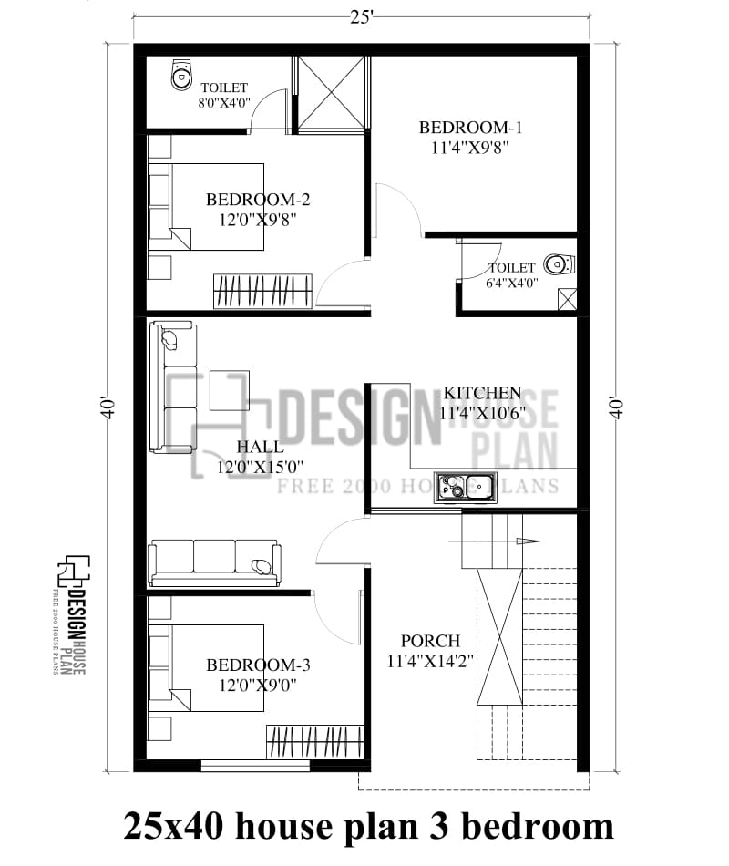 1000 sq ft house plans 3 bedroom 1